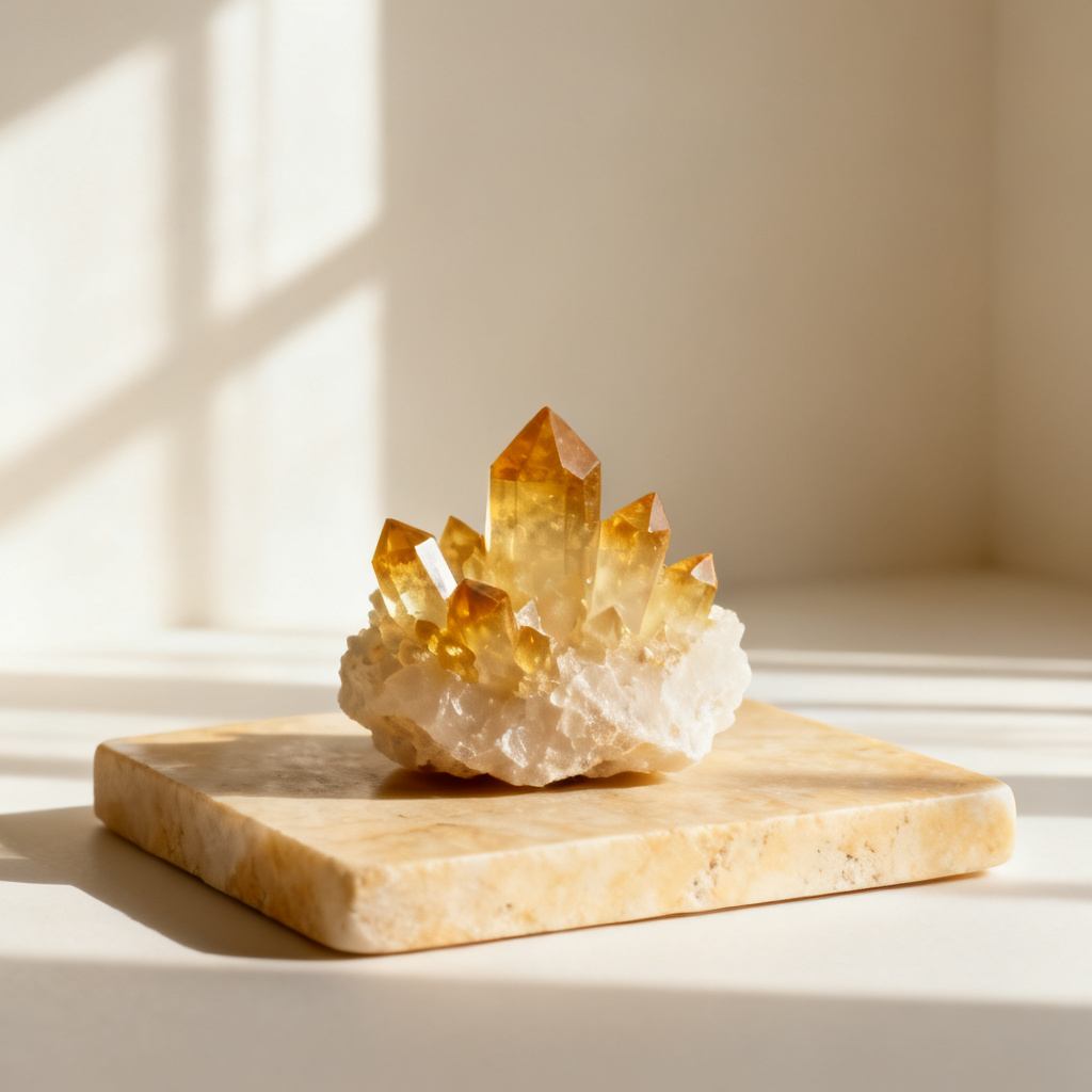 Natural Citrine Cluster